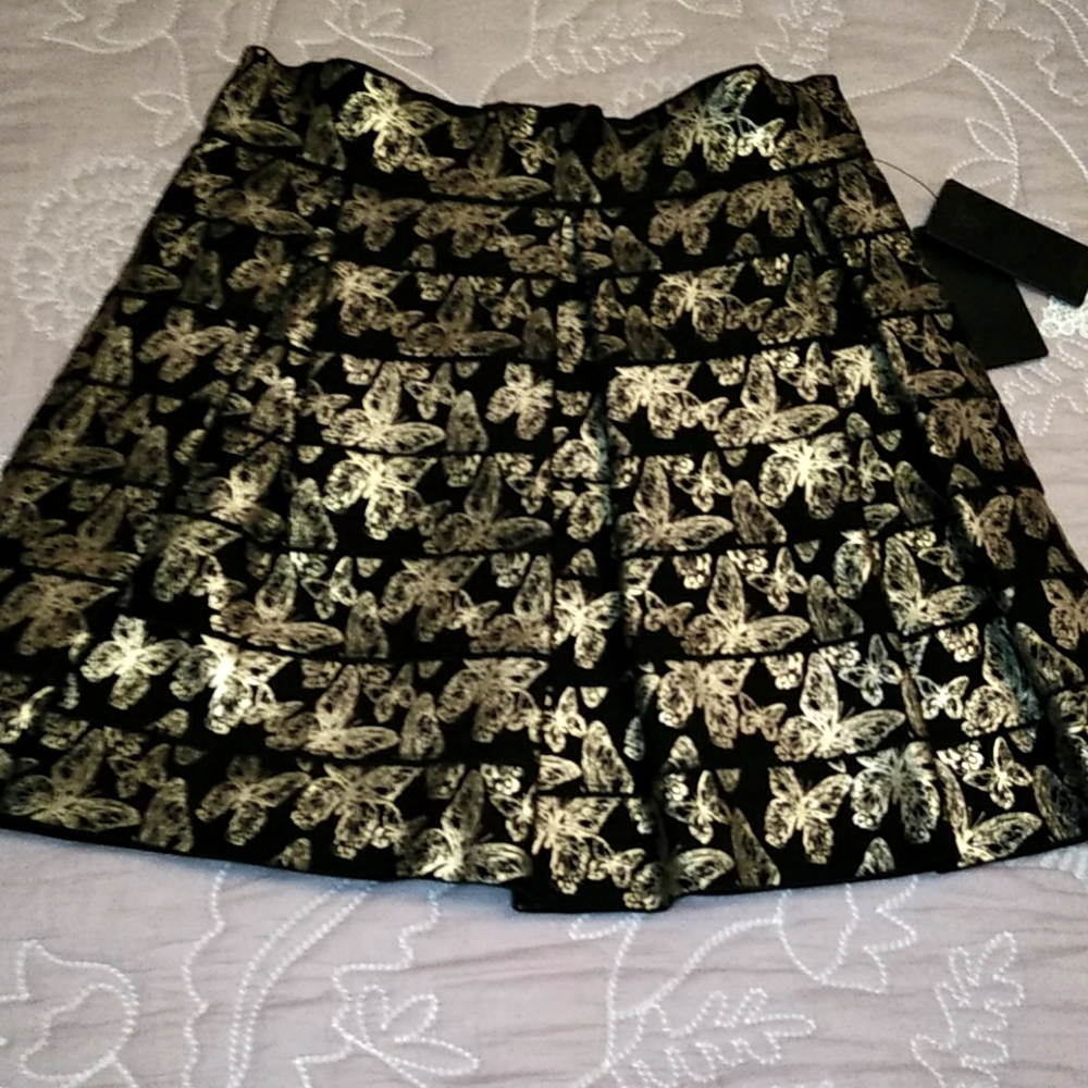Metallic Gold Butterfly 🦋 Bandage Skirt 🦋